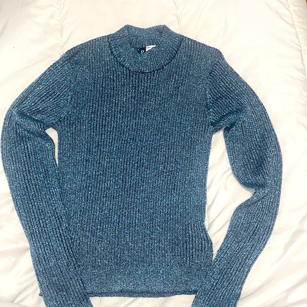 Blue/Black Turtleneck Long Sleeve